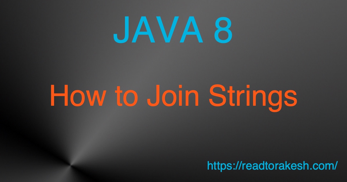 How to join strings in Java8