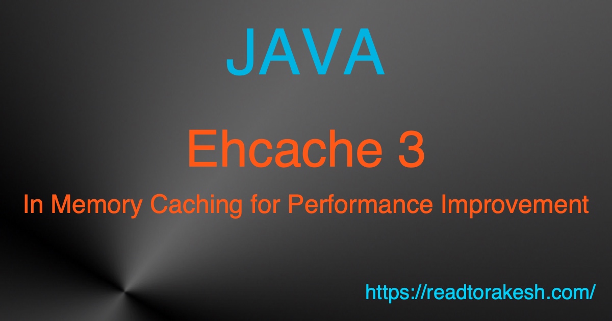 ehcache3 caching performance