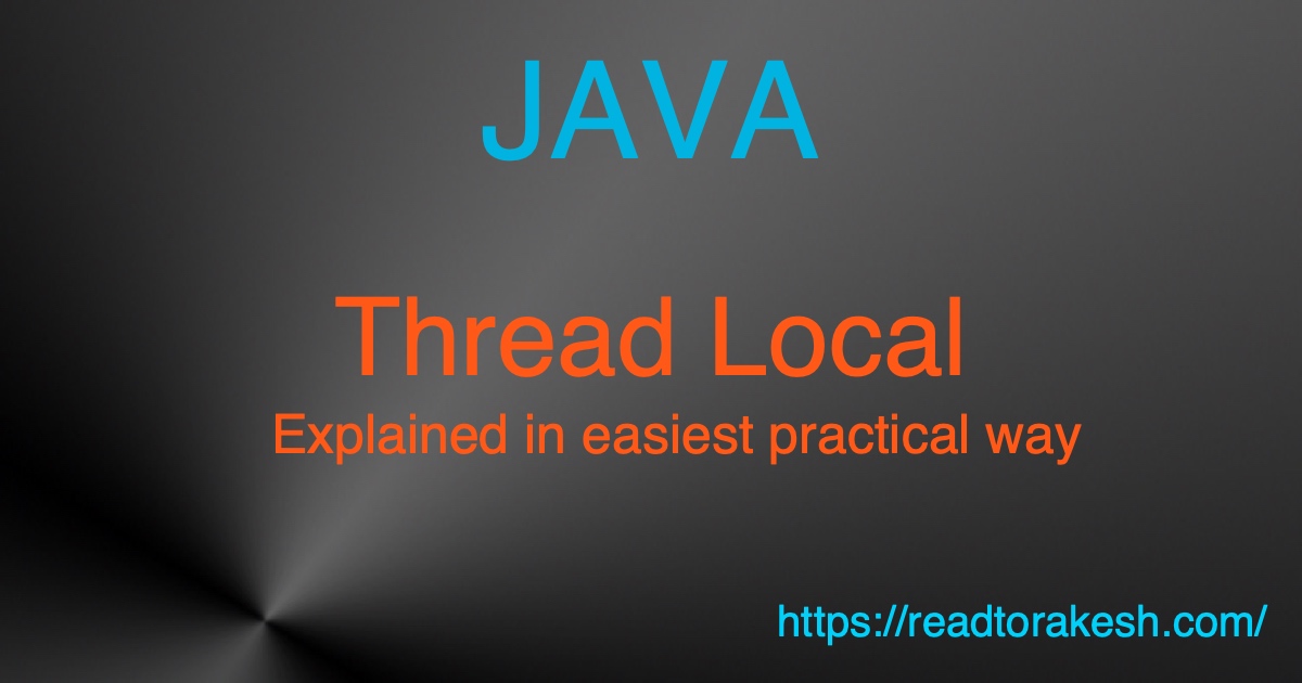 java thread local storage